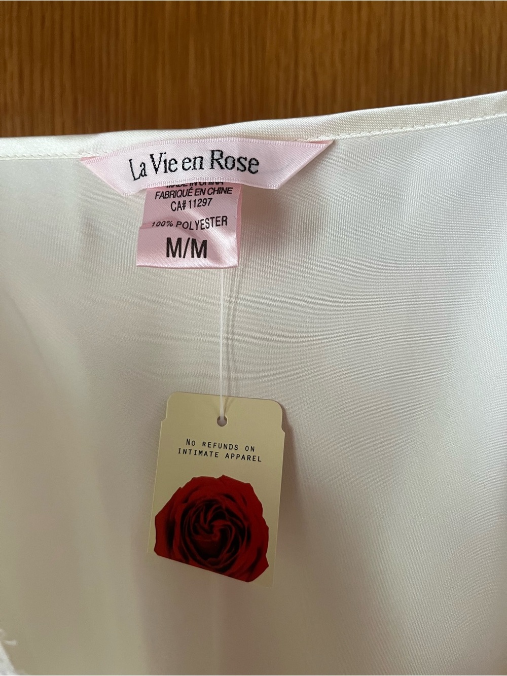 Silky Ivory Lace-Trim Slip Dress - Picture 10 of 10